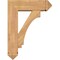 Ekena Millwork Imperial Arts and Crafts Smooth Bracket w/ Offset Brace, Western Red Cedar, 7 1/2"W x 24"D x 32"H BKT0806X24X32IMP03SWR - alternate 4